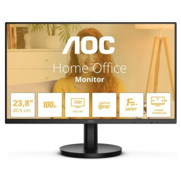 Monitor AOC 23.8" FHD 24B3HMA2 negro D