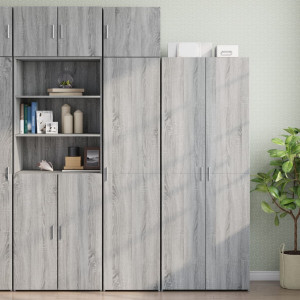 Armario estrecho madera ingeniería gris Sonoma 45x42.5x225 cm D