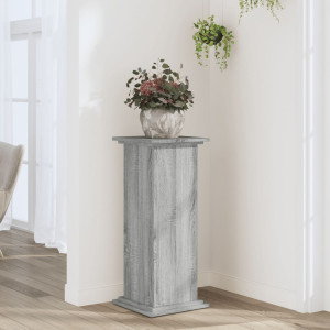 Soportes de plantas madera ingeniería gris Sonoma 33x33x80 cm D