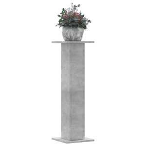 Suportes de plantas 2 pcs de madeira cinza de concreto 30x30x95 cm D