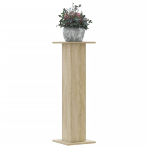 Soportes para plantas 2 uds madera roble Sonoma 30x30x95 cm D