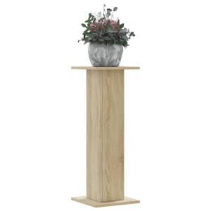 Soportes para plantas 2 uds madera roble Sonoma 30x30x80 cm D