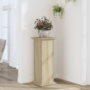 Soportes de plantas madera ingeniería roble Sonoma 33x33x80 cm D