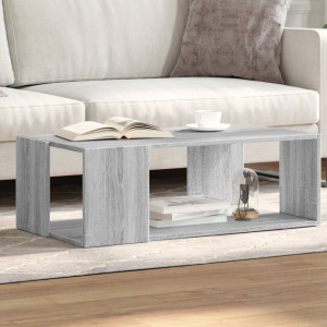 Mesa de centro madera de ingeniería gris Sonoma 89.5x48x30 cm D