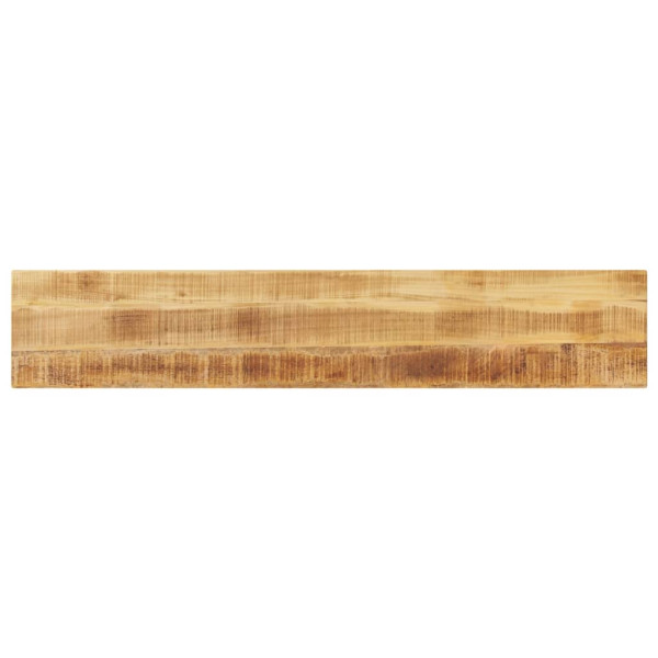 Tablero de mesa rectangular madera mango rugosa 180x30x2.5 cm D