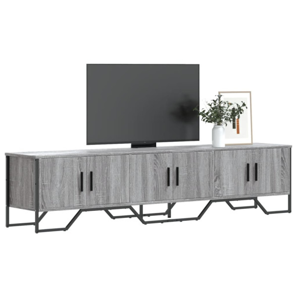 Mueble de TV madera de ingeniería gris Sonoma 180x34x41 cm D