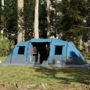 Tenda familiar do túnel 6 pessoas impermeável azul D