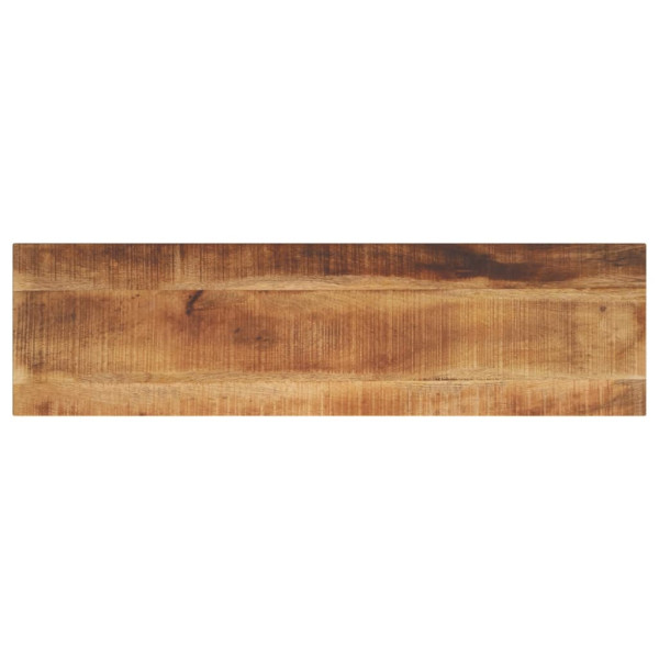 Tablero de mesa rectangular madera mango rugosa 120x40x3.8 cm D