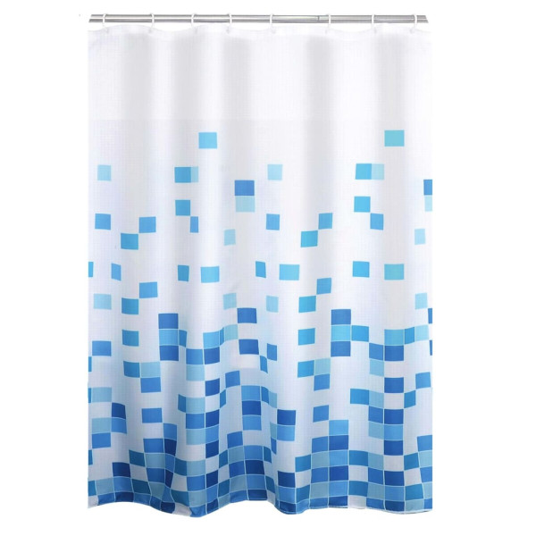 RIDDER Cortina de ducha Cubes textil D