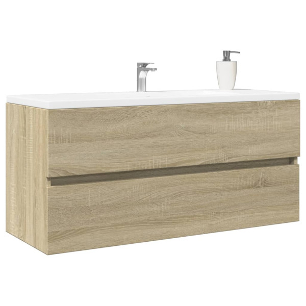 Mueble de lavabo de baño madera roble Sonoma 100x38.5x45 cm D