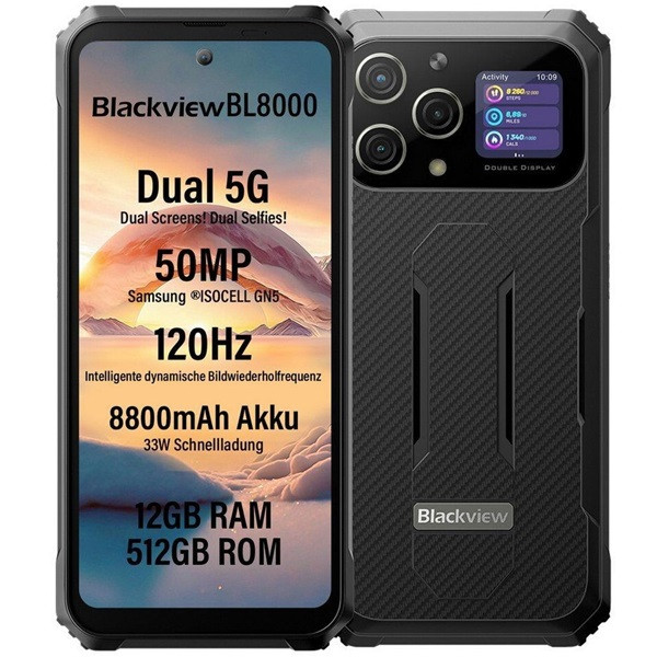 Blackview BL8000 5G dual sim 12 GB RAM 512 GB preto D