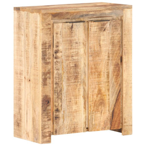 Aparador de madera de mango rugosa 59x33x75 cm D