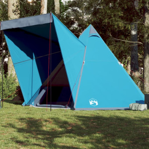 Tienda de campaña familiar tipi 6 personas impermeable azul D