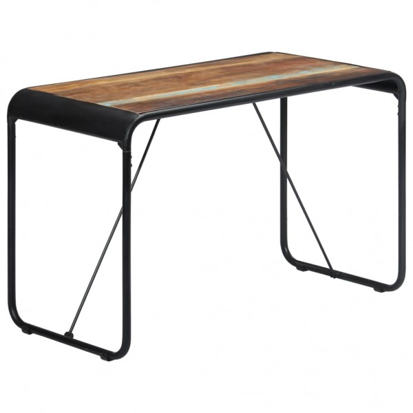 Mesa de jantar de madeira maciça reciclada 118x60x76 cm D