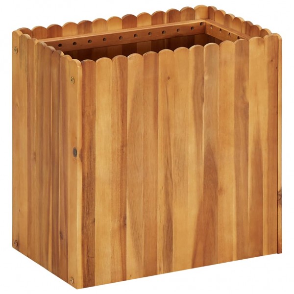 Arraial de madeira maciça de acácia 50x30x50 cm D