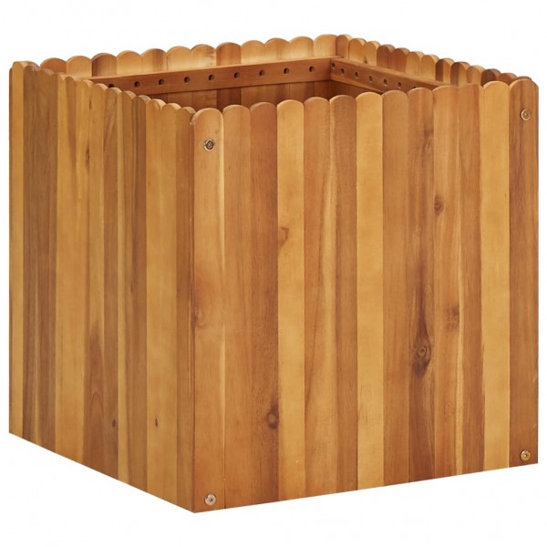 Arraial de madeira maciça de acácia 50x50x50 cm D