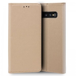 Fundação COOL Capa de Flip para Samsung G970 Galaxy S10e Liso Bege D