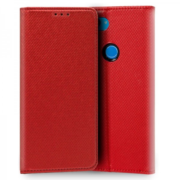 Funda Flip Cover Xiaomi Mi 8 Lite Liso Rojo D