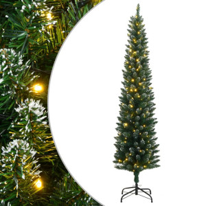 Estreito artificial Árvore de Natal com 300 LEDs 180 cm D