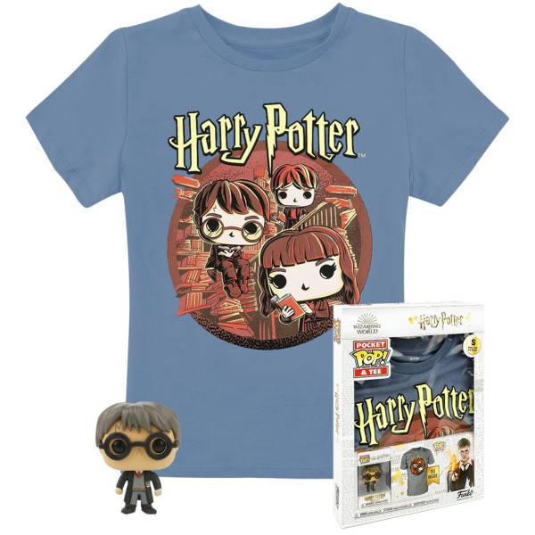 Pop & tee harry potter funko + camiseta trio talla l D