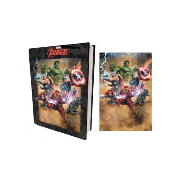 Puzzle libro lenticular prime 3d marvel vengadores originales D