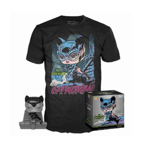 Pop & tee dc jim lee catwoman funko + camiseta talla m D