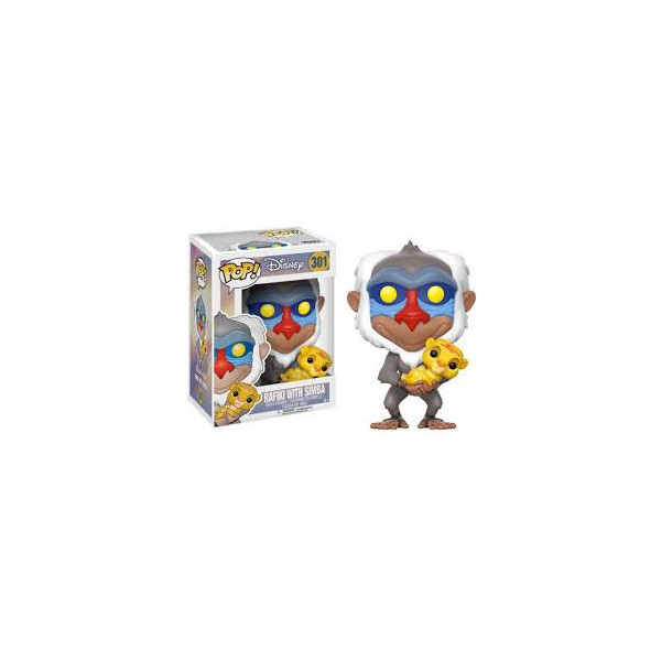 Funko pop o rei leão rafiki com simba D