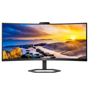 Monitor Ultrapanorámico PHILIPS 34" WQHD 34E1C5600HE curvo negro D