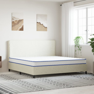 Colchón de espuma viscoelástica blanco 200x200x17 cm D