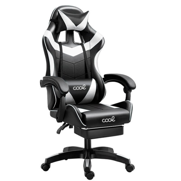 Gaming Premium COOL Rest Black-Blanco (Reposapiés) D