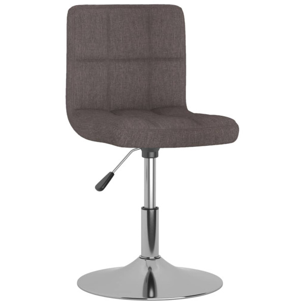 Silla de comedor giratoria tela gris topo D