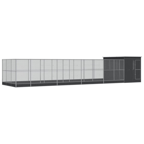 Padrão com extensão de aço prata 1118x303x216 cm D