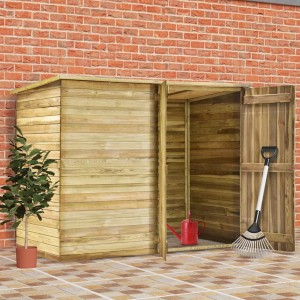 Cobertura para jardim de madeira de pinho impregnada 232x110x170 cm D