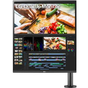 Monitor Profesional LG DUALUP ERGO 27.6" IPS 28MQ780 negro D