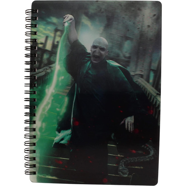 Libreta efecto 3d sd toys harry potter poster voldemort D