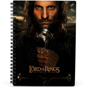 Libreta efecto 3d sd Toys el Señor de los Anillos Aragorn D