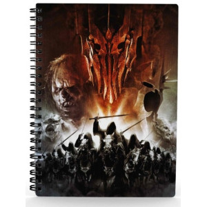 Libreta efecto 3d sd Toys El Señor de los Anillos Ejercito de Mordor D