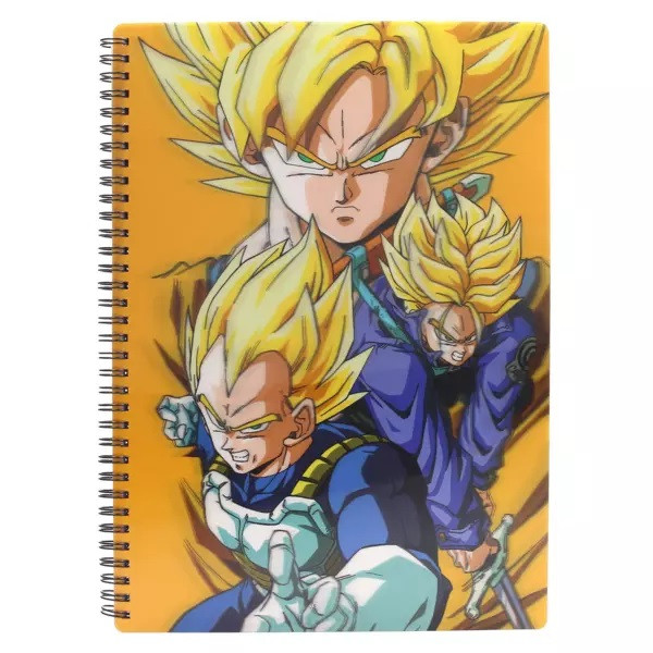 Libreta efecto 3d saiyans dragon ball z D