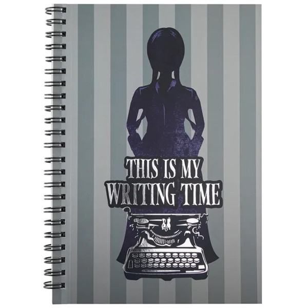 Libreta Cinereplicas Wednesday Addams this is my writing time D