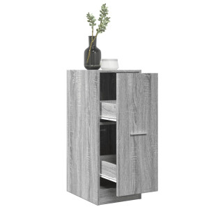 Armario botiquín madera ingeniería gris Sonoma 30x41x77.5 cm D