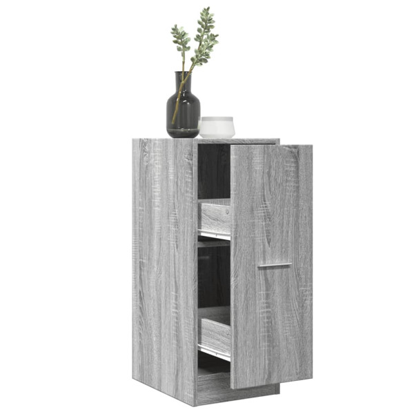 Armario botiquín madera ingeniería gris Sonoma 30x41x77.5 cm D