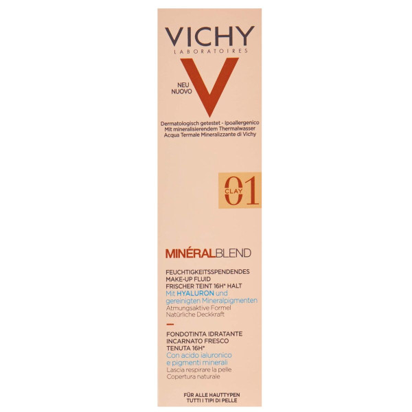 Base de maquiagem fluida Vichy Mineralblend No. 01 Clay 30 ml D