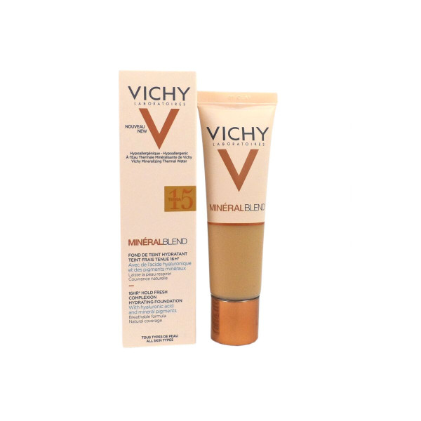 Base de maquiagem fluida Vichy Mineralblend No. 15 Terra 30 ml D