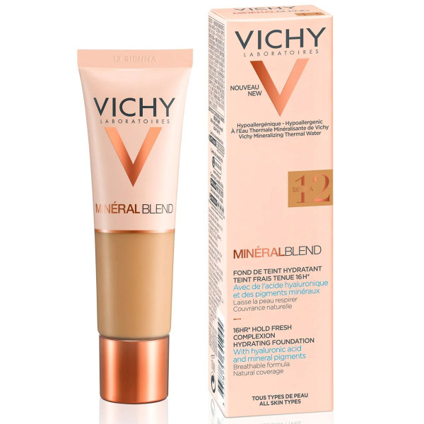 Base de Maquillaje Fluida Vichy Mineralblend Nº 12 Sienna 30 ml D