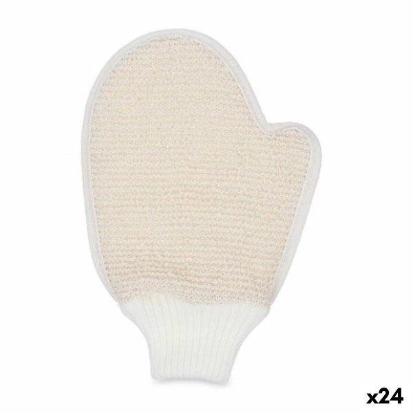 Manopla de Baño Ajustable Blanco Beige (24 Unidades) D