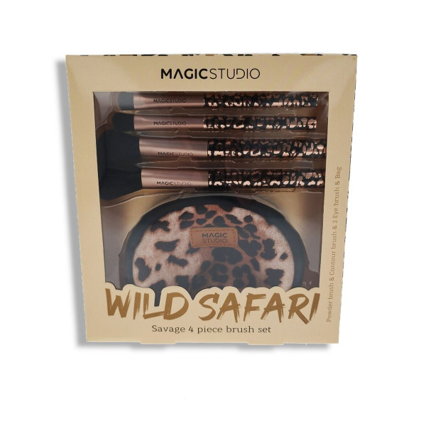 Conjunto de Brochura de Maquiagem de Savage 4 partes do Safari Wild Studio D