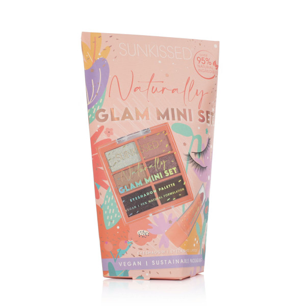 Q-KI Cosméticos Sunkissed Naturalmente Glam 3 peças conjunto de maquiagem D