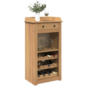 Mueble botellero Panama madera maciza de pino 57x40x111.5 cm D