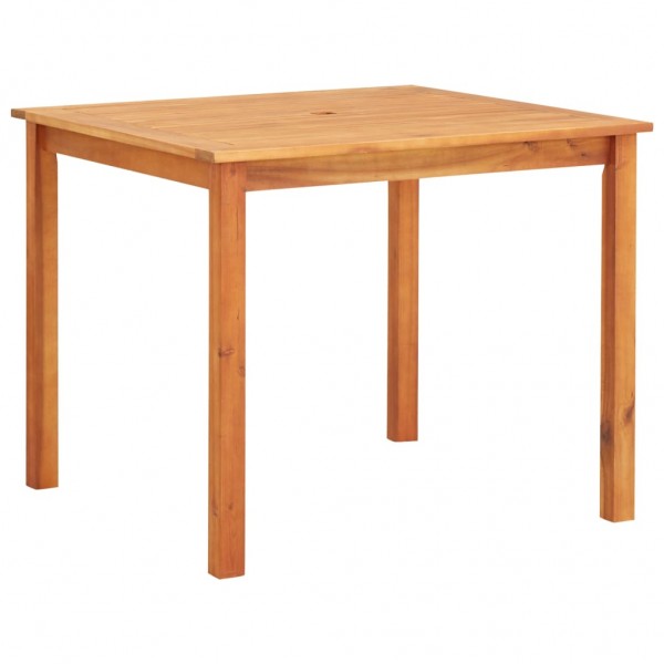 Mesa de jardín madera maciza de acacia 88x88x74 cm D