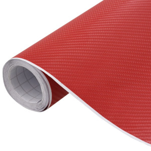 Láminas 4D para coche 2 uds rojo 100x150 cm+50x150 cm D